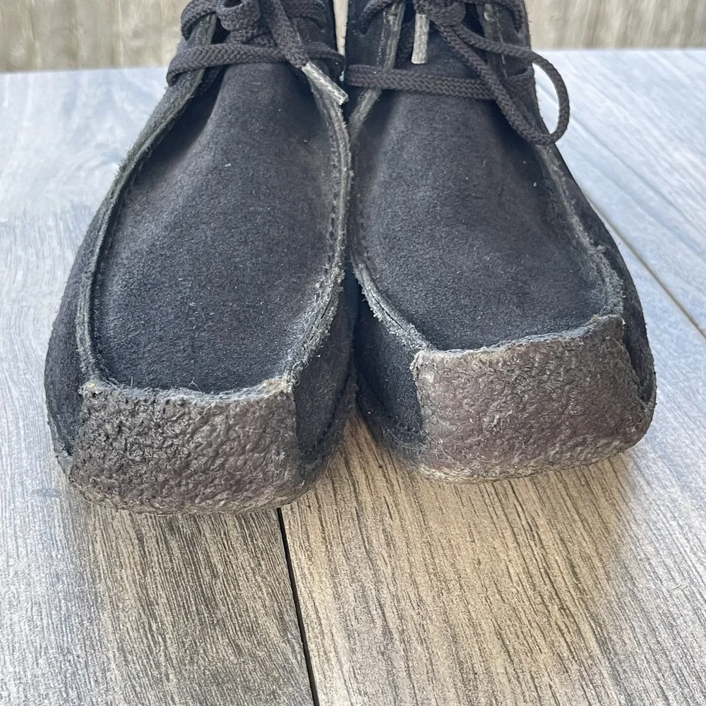 Clarks Wallabees Shoes Mens Size‎ 5.5 Suede Leather Lace Up Crepe Sole Casual